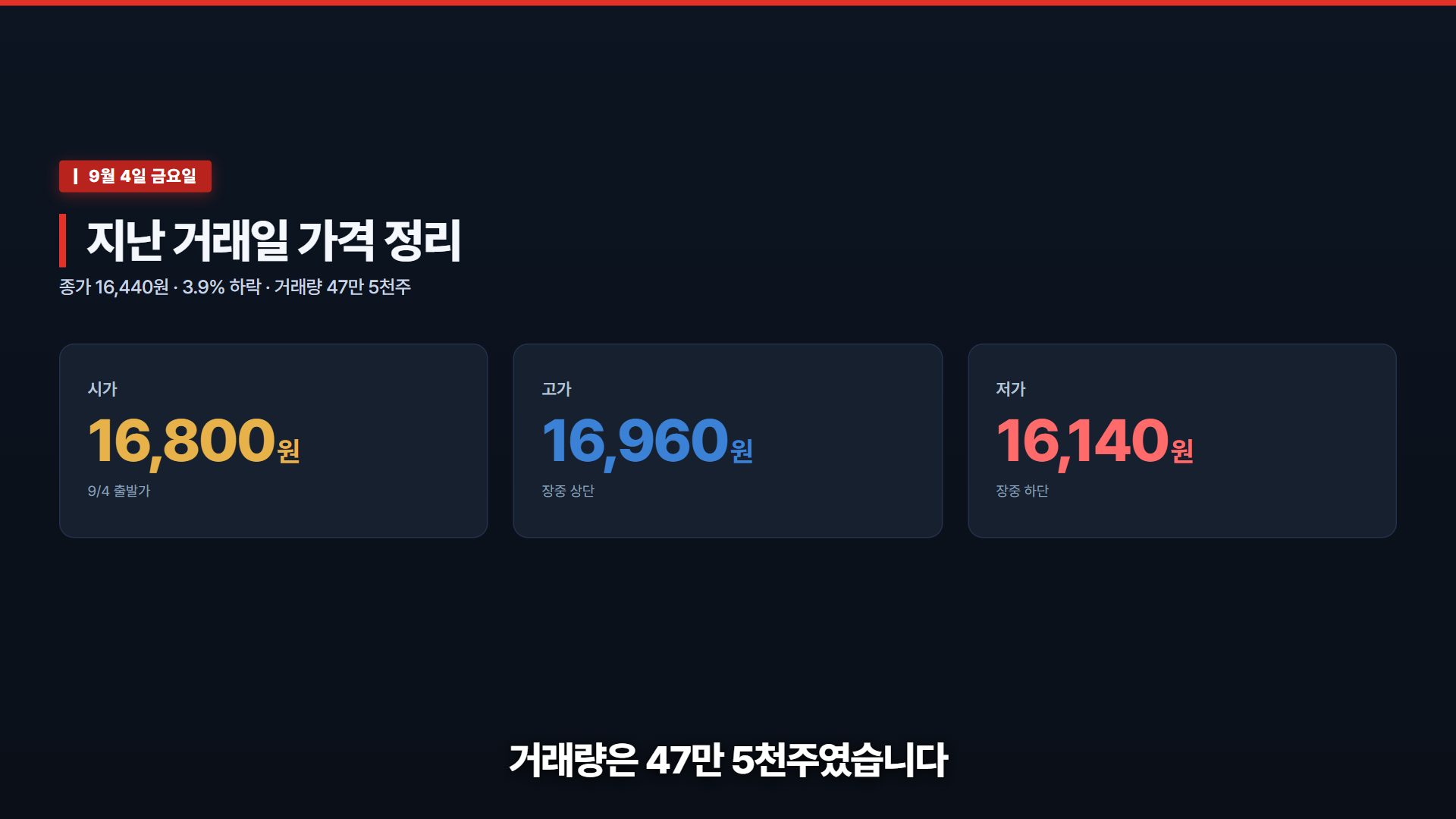 디자인 스킨 견본 — 뉴스 속보형