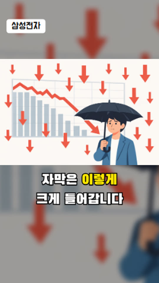쇼츠 템플릿 — 캡션 강조형: 상단 띠 없이 작은 종목 라벨과 큰 자막